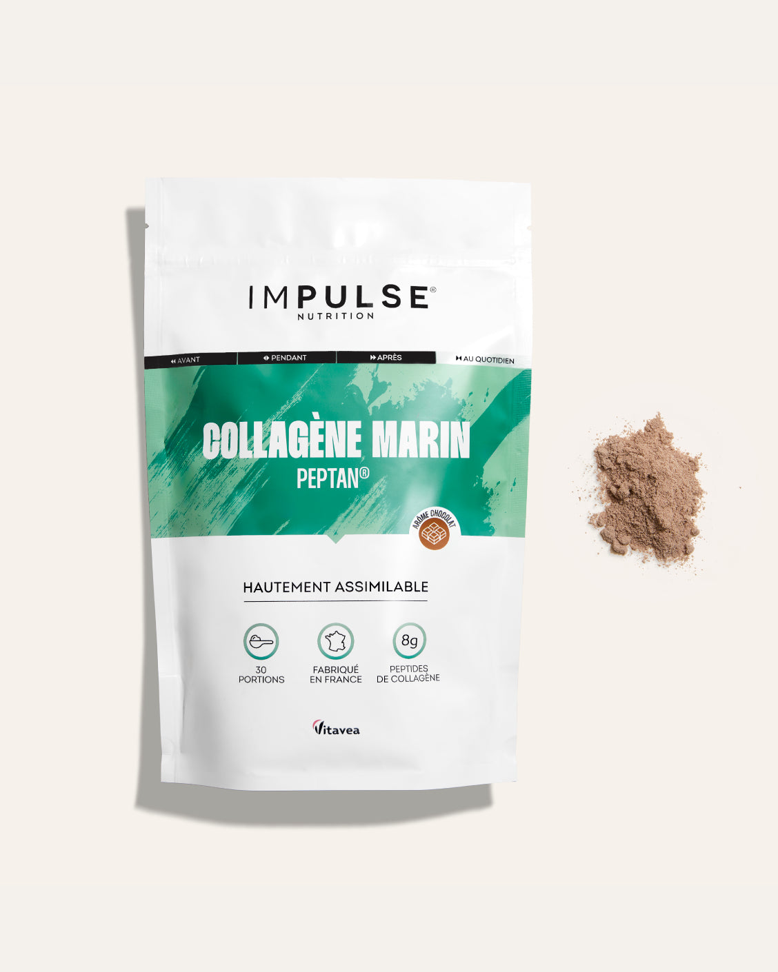 Collagène marin Peptan cacao Impulse Nutrition