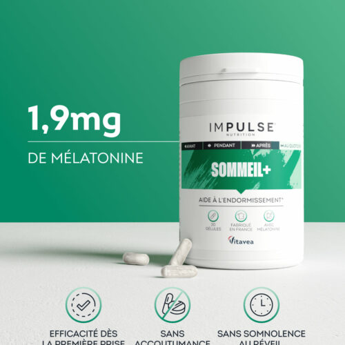 Sommeil + Mélatonine Impulse Nutrition - 30 gélules — Impulse Nutrition