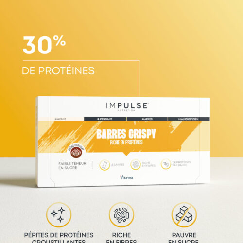 Barres Protéinées Crispy Chocolat Impulse Nutrition - x4 — Impulse Nutrition