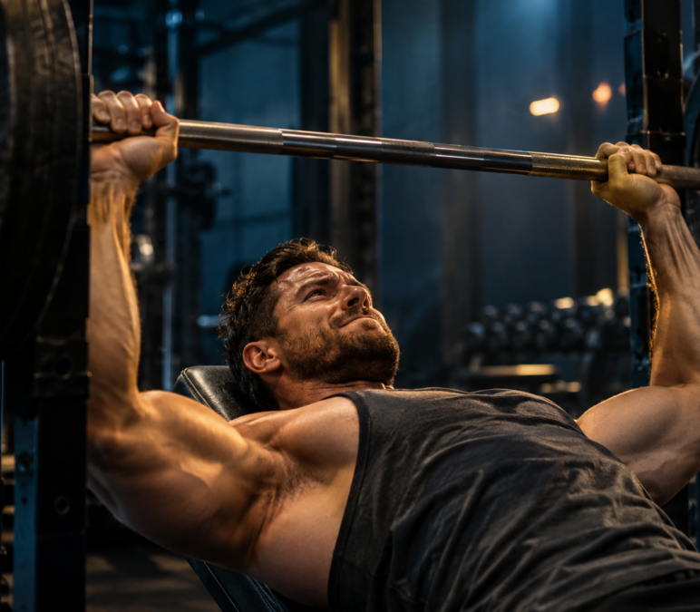 Developpe couche : technique parfaite et notre programme 8 semaines